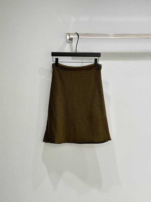 Miu Miu Sensual Fitted Soft Wool Knit Skirt