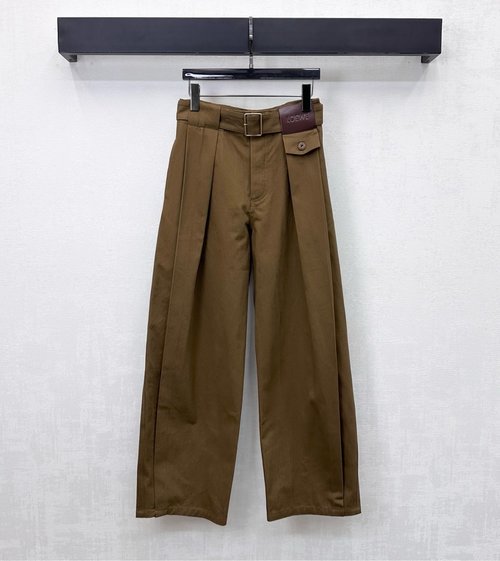 Loewe Designer Jeans with Leather Label Belt