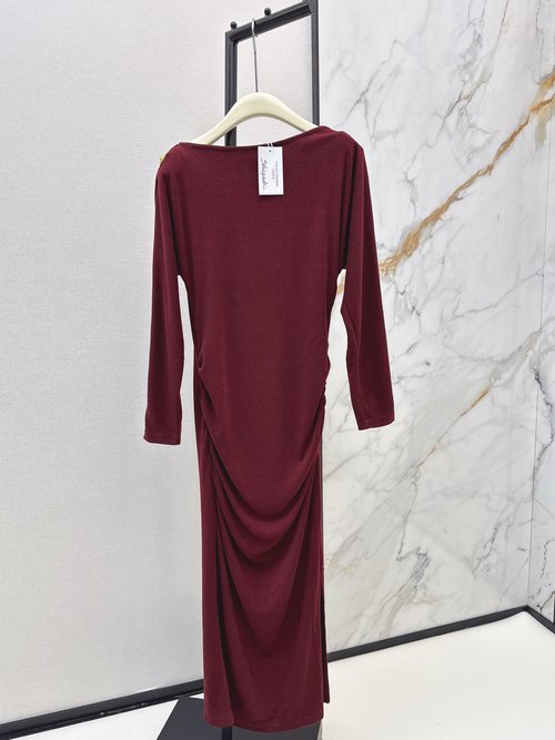 Chanel Ruffled One-Shoulder Dress, Luxurious Metal Details and Slimming Cut