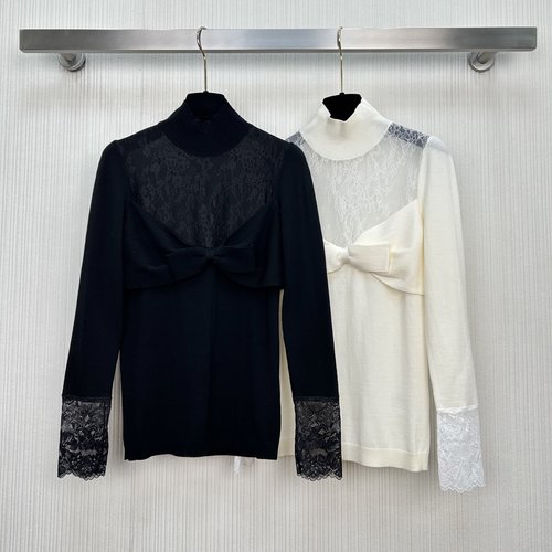 Valentino New Arrival: Lace - Embroidered Wool Top, Chic and Flattering