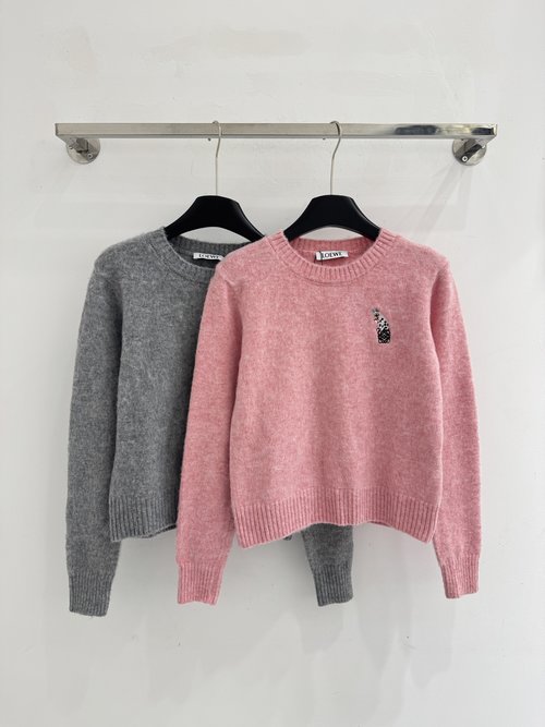 Loewe Classic Button-Detailed Solid-Color Sweater