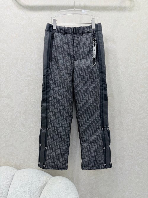 Dior Stylish Customized Jacquard Down Pants
