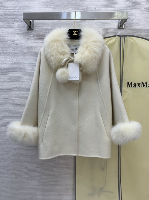 Max Mara Simple and Fashionable High-End Woolen Coat