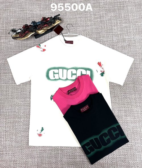 Gucci Cotton Fabric with Embroidery and Printing in Multiple Colors