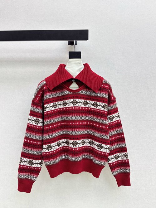 Loro Piana Fair Isle Turtleneck Sweater, Wintery and Fashionable