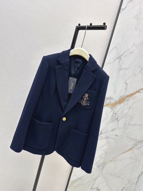 Polo Ralph Lauren Distinctive Embroidered Badge Blazer for Everyday Wear
