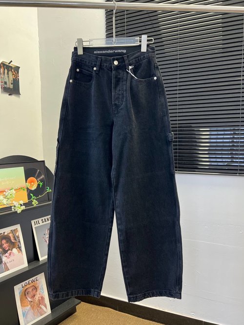 Alexander Wang Workwear-Inspired Jeans with Custom Hardware and Pattern Matching