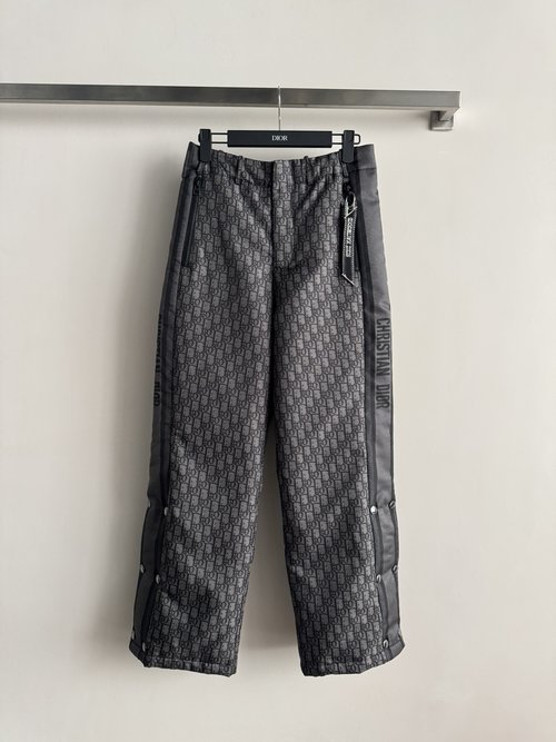 Dior Ski Pants with Custom Jacquard and Functional Design