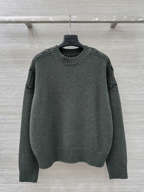 Loro Piana High-end High-intellect Style Cashmere Round-neck Sweater