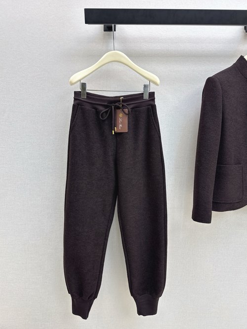 Loro Piana Cotton Linen Tapered Wool Trousers, Sophisticated and Relaxed