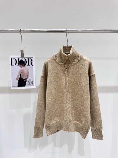 Loewe New Back - Logo Zipper Cardigan