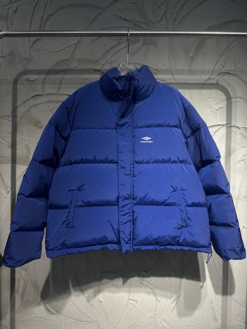 Balenciaga Ski - themed Reflective Print Puffy Down Jacket