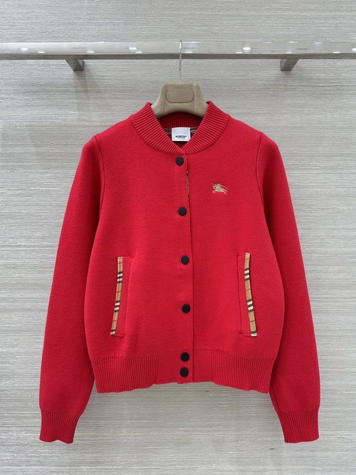 Burberry Exclusive First Release: British Knight Logo Baseball Cardigan
