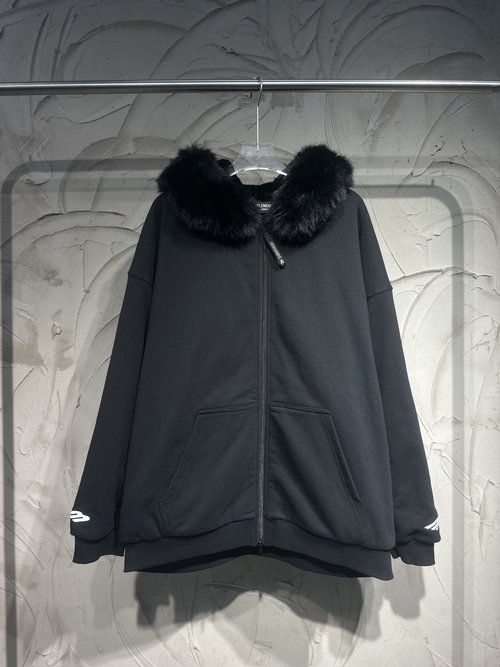 Fendi Skin Ski Series Fluffy Hoodie with Sport Embroidery