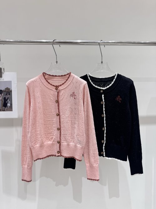 Vivienne Westhood Heart Hollow Knit Cardigan Inspired by Vivienne Westwood