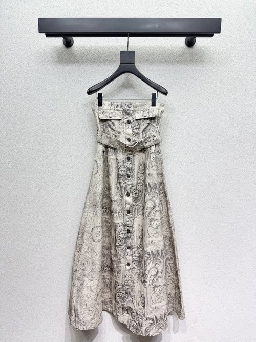 Dior Chic Strapless Wool Dress