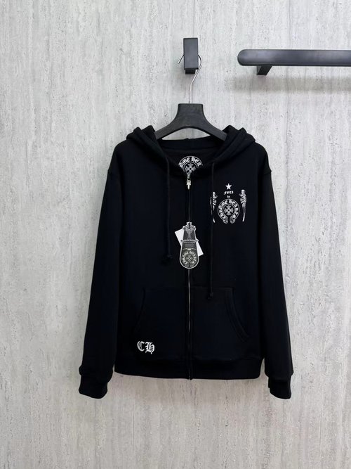 Chrome Hearts Chrome Hearts Cross Print Hooded Cardigan for Spring