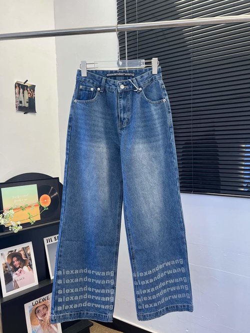Alexander Wang Studded High-Waist Jeans