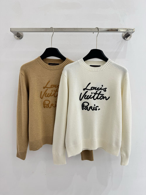 Louis Vuitton Simple - designed Round Neck Knitted Sweater