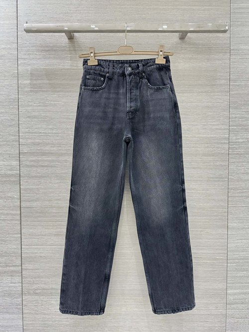 Celine Vintage Distressed Straight Jeans with Premium Custom Craft