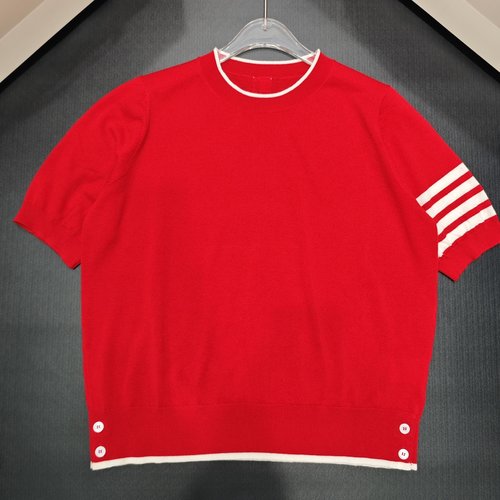 Thom Browne Three - Bar Round Neck Sleeveless Cardigan, Wool for Style