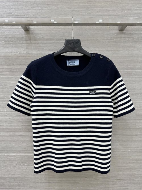 Prada Exclusive Release: Ultra-Thin Striped Knit with Wool