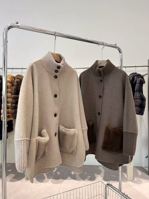 Loro Piana Mink and Cashmere Coat