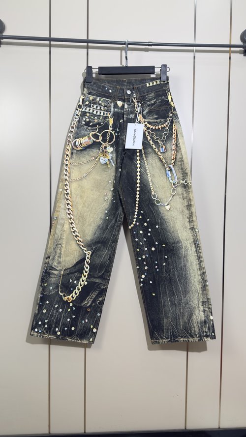 Acne Studios Black Gold Chain Accessory for Special Events