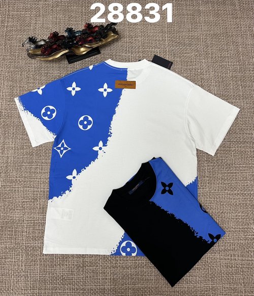 Louis Vuitton Monochrome Printed Cotton Tees for Classic Style