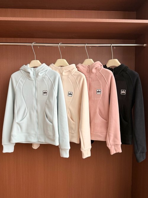 Alo Soft and Versatile Hooded Zippered Coats in Multiple Colors