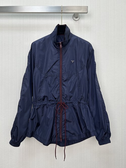 Prada Lightweight Windbreaker with Collar & Zipper
