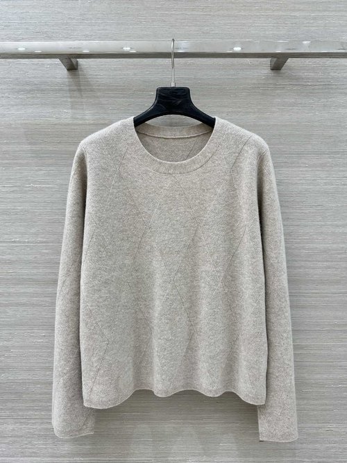 Max Mara High - End Knit Top with Hollow Cuffs