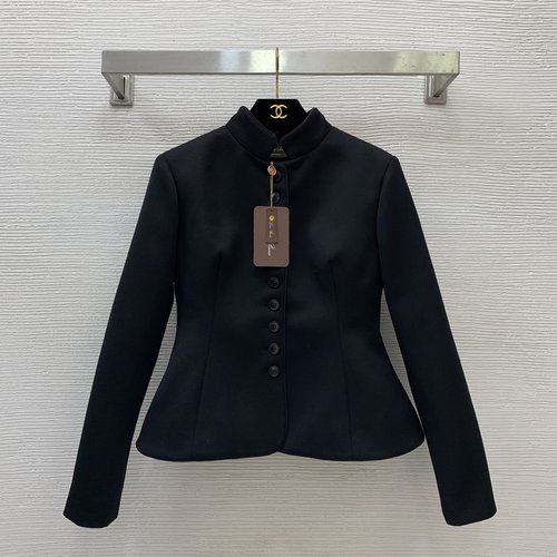 Loro Piana Stylish Equestrian Single-Button Swing Collar Jacket