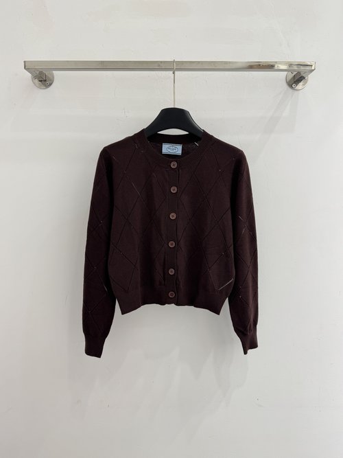 Prada Early Spring Stereo Diamond Knit Vest