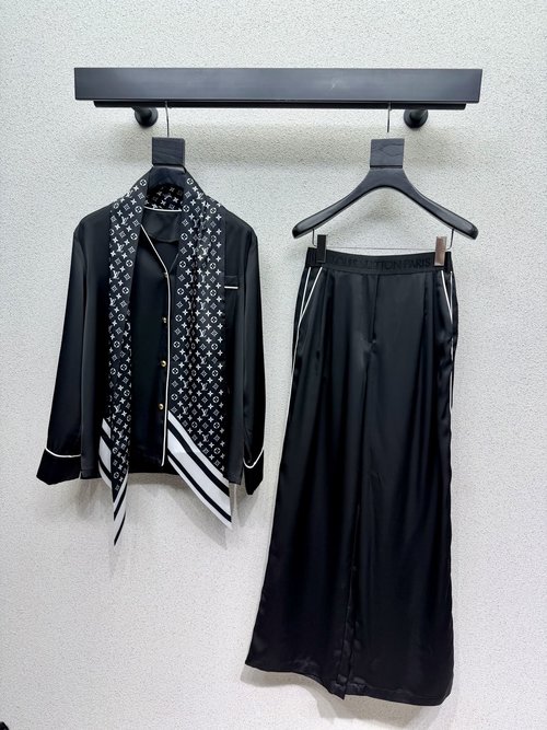Louis Vuitton Silk Pajama Set, Low-Key Luxury Resort Style