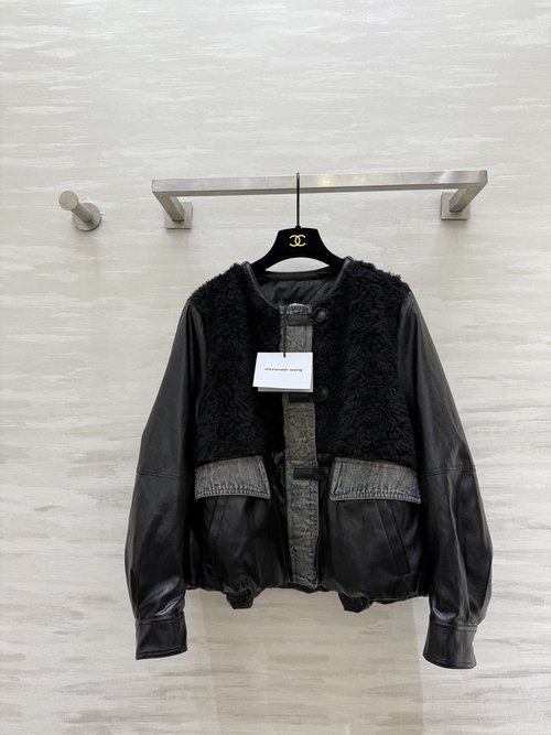 Alexander Wang Denim - spliced Goose Down Jacket, Light, Warm and Stylish