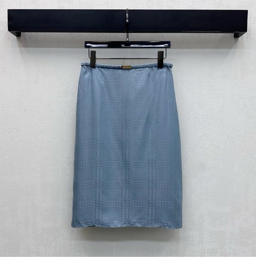 Gucci Jacquard Silk Skirt with Metal Logo