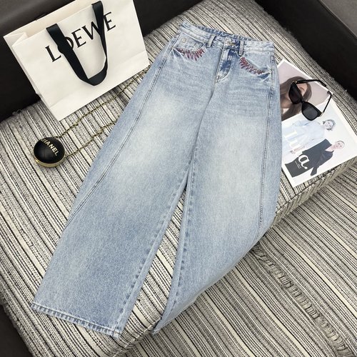 Loewe Machete Jeans with Embroidered Logo Pocket