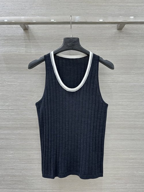 Brunello Cucinelli Premium Silk Wool Chain - Collar Vest with Swiss Wool