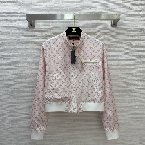 Louis Vuitton Double-sided Reversible Short Collared Jacket with Logo