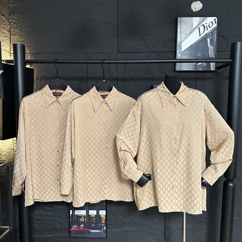 Gucci Custom Jacquard Stand - Collar Shirt in Diverse Colors