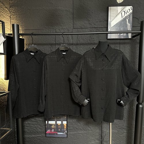 Loewe Custom Jacquard Fabric Stand-collar Shirt in Various Colors