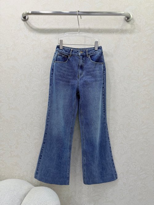 Celine High-waisted Jeans with Arch Logo for Pear Shapes
