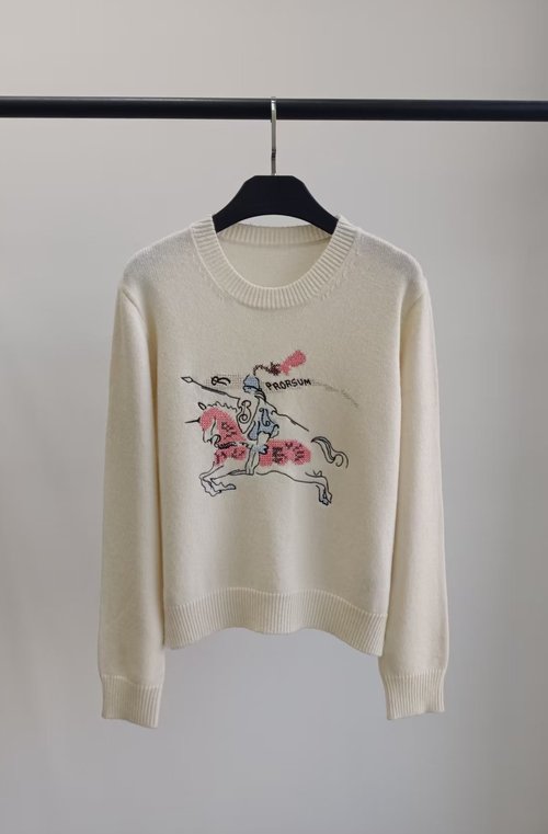 Burberry Embroidery Knitted Sweater