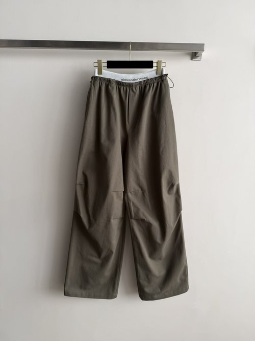 Loro Piana Loose Work Pants with Drawstring, Breathable