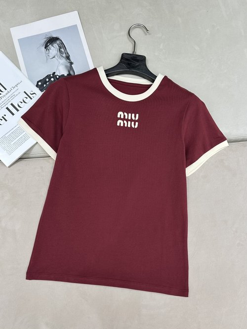 Miu Miu Original Miu-style Short Sleeve T-shirt