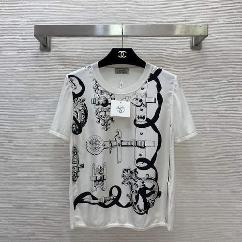 Hermes Elegant Knitted Sleeveless Top: Silk-Tencel Retro Design