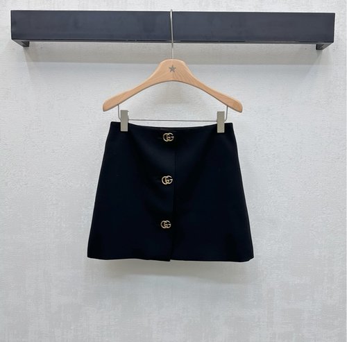 Gucci Metal Logo Skirt for Work Coordination