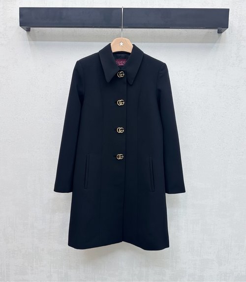 Gucci A-Line Windbreaker with Double G Logo in Imported Material