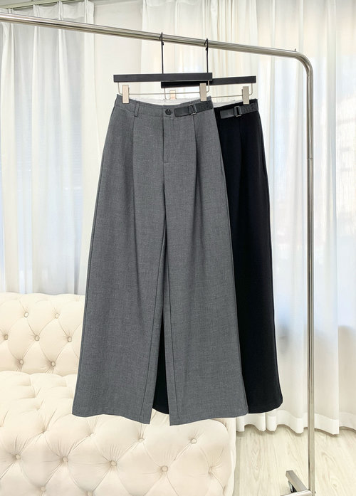 Maison Margiela Versatile Leather-Embellished Casual Trousers in High Quality